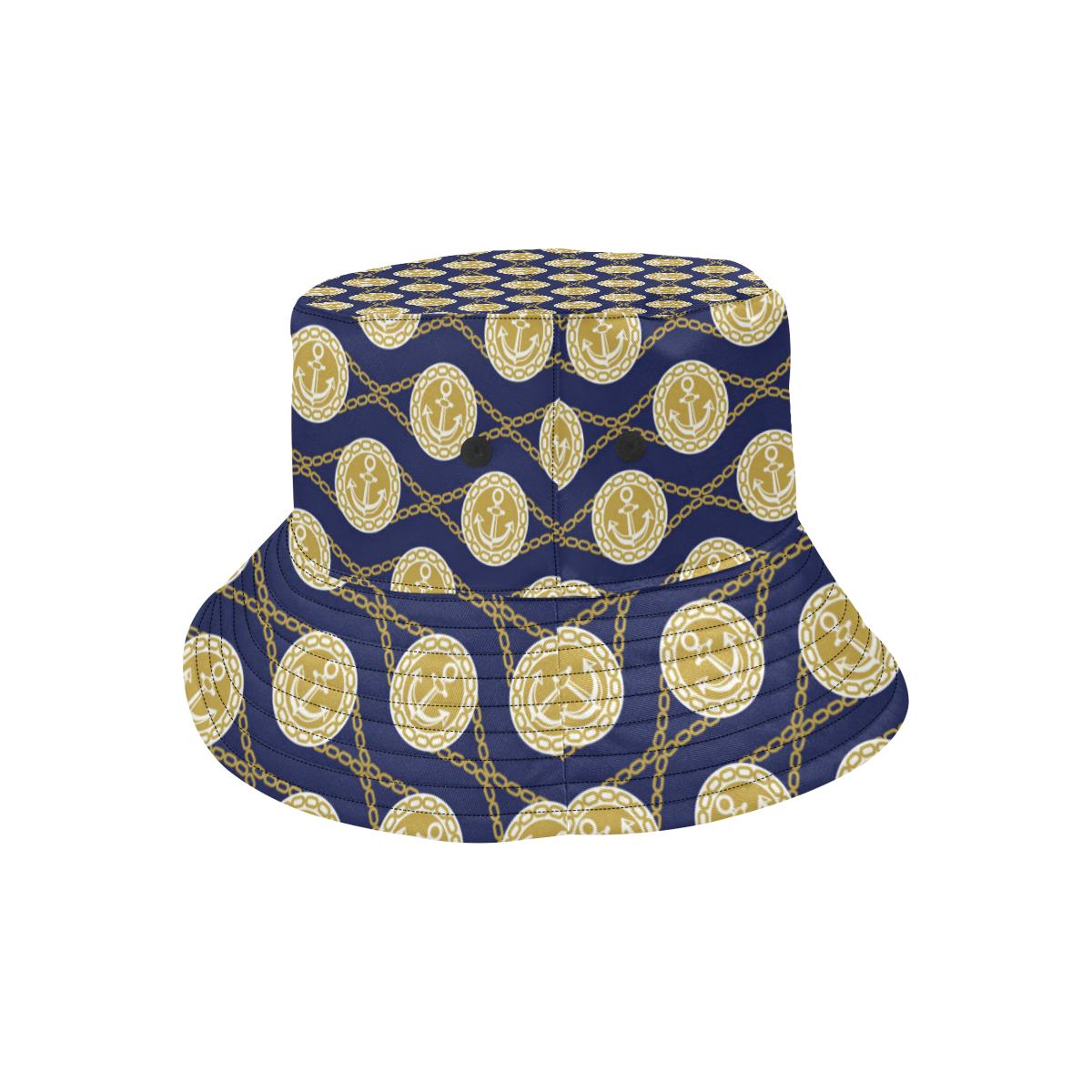 Anchor Luxury Pattern Unisex Bucket Hat