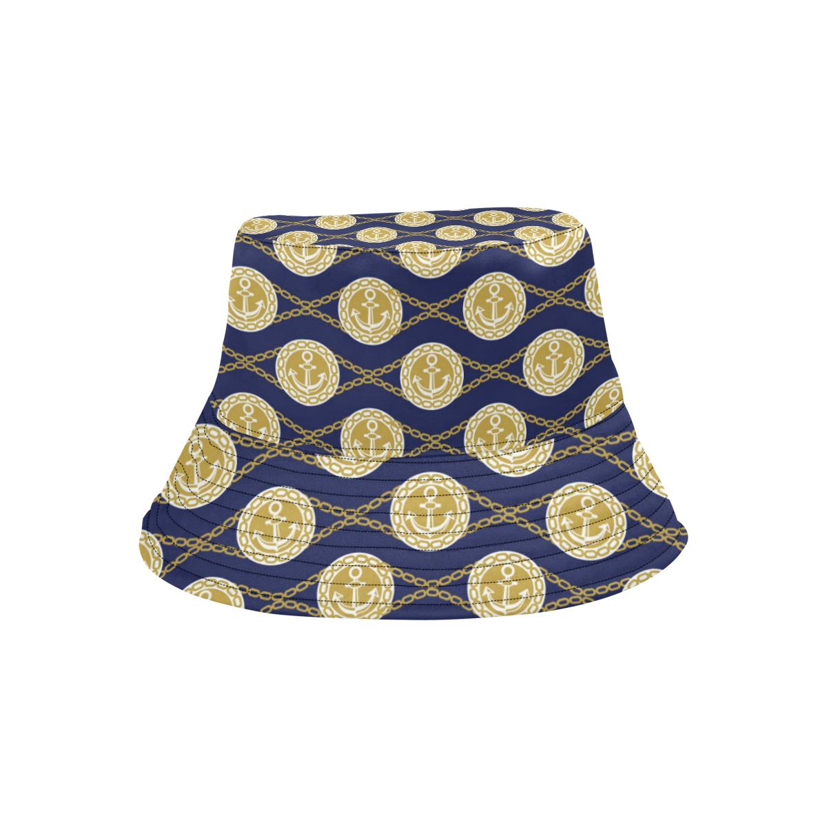 Anchor Luxury Pattern Unisex Bucket Hat
