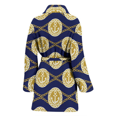 Anchor Luxury Pattern Women Bath Robe-JTAMIGO.COM