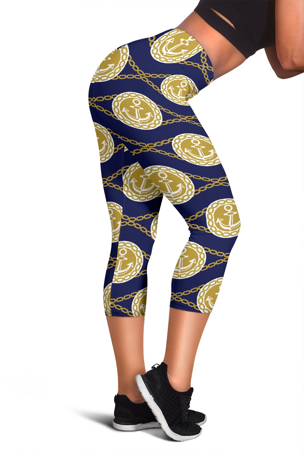 Anchor Luxury Pattern Women Capris