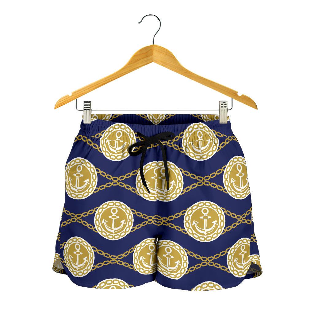 Anchor Luxury Pattern Women Shorts-JTAMIGO.COM