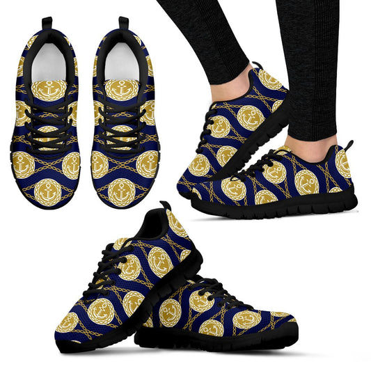 Anchor Luxury Pattern Women Sneakers Shoes