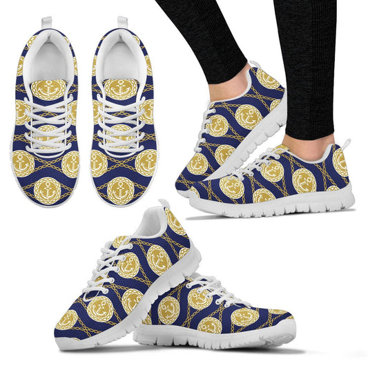 Anchor Luxury Pattern Women Sneakers Shoes