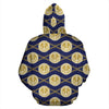 Anchor Luxury Pattern Zip Up Hoodie