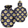 Anchor Luxury Pattern Zip Up Hoodie