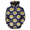 Anchor Luxury Pattern Zip Up Hoodie