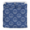 Anchor Stripe Pattern Duvet Cover Bedding Set