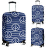 Anchor Stripe Pattern Luggage Cover Protector