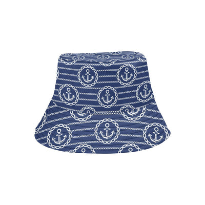 Anchor Stripe Pattern Unisex Bucket Hat