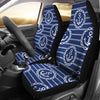 Anchor Stripe Pattern Universal Fit Car Seat Covers