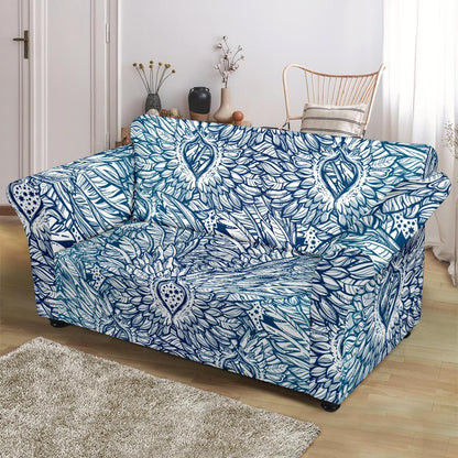 Angel Wings Boho Design Themed Print Loveseat Slipcover-JTAMIGO.COM