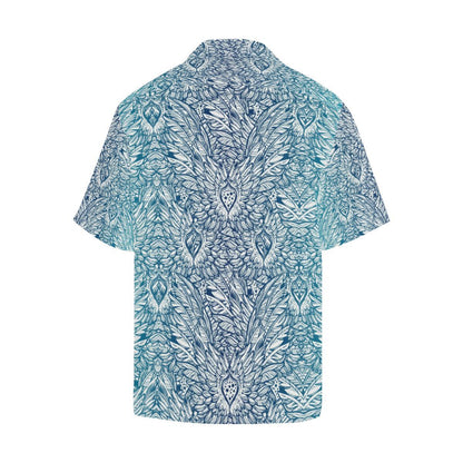 Angel Wings Boho Design Themed Print Men Aloha Hawaiian Shirt