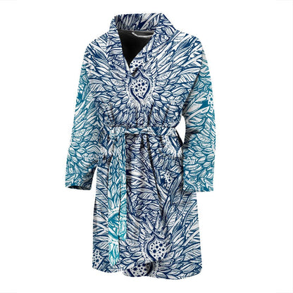 Angel Wings Boho Design Themed Print Men Bath Robe-JTAMIGO.COM