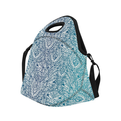 Angel Wings Boho Design Themed Print Neoprene Lunch Bag (Model 1669)(Large)-JTAMIGO.COM