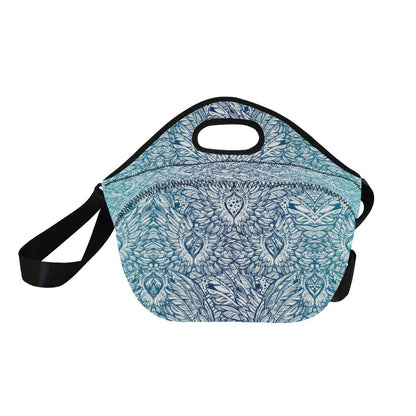 Angel Wings Boho Design Themed Print Neoprene Lunch Bag (Model 1669)(Large)-JTAMIGO.COM