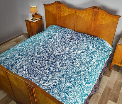Angel Wings Boho Design Themed Print Premium Quilt-JTAMIGO.COM