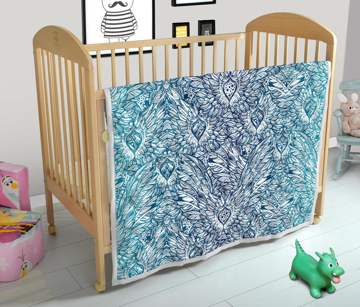 Angel Wings Boho Design Themed Print Premium Quilt-JTAMIGO.COM