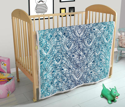 Angel Wings Boho Design Themed Print Premium Quilt-JTAMIGO.COM