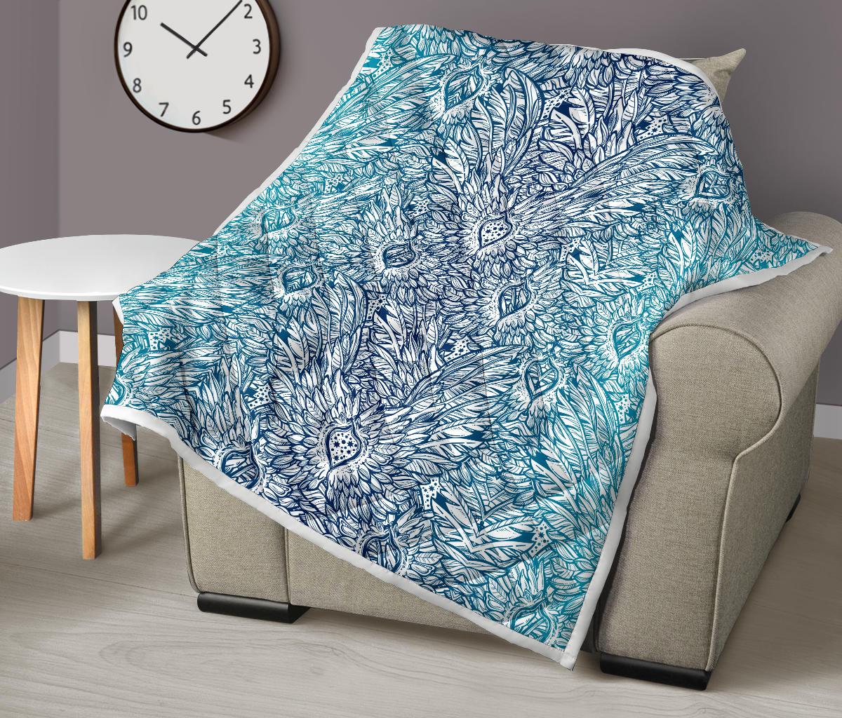 Angel Wings Boho Design Themed Print Premium Quilt-JTAMIGO.COM