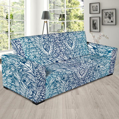 Angel Wings Boho Design Themed Print Sofa Slipcover-JTAMIGO.COM