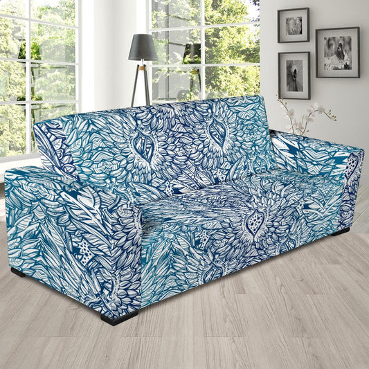 Angel Wings Boho Design Themed Print Sofa Slipcover-JTAMIGO.COM