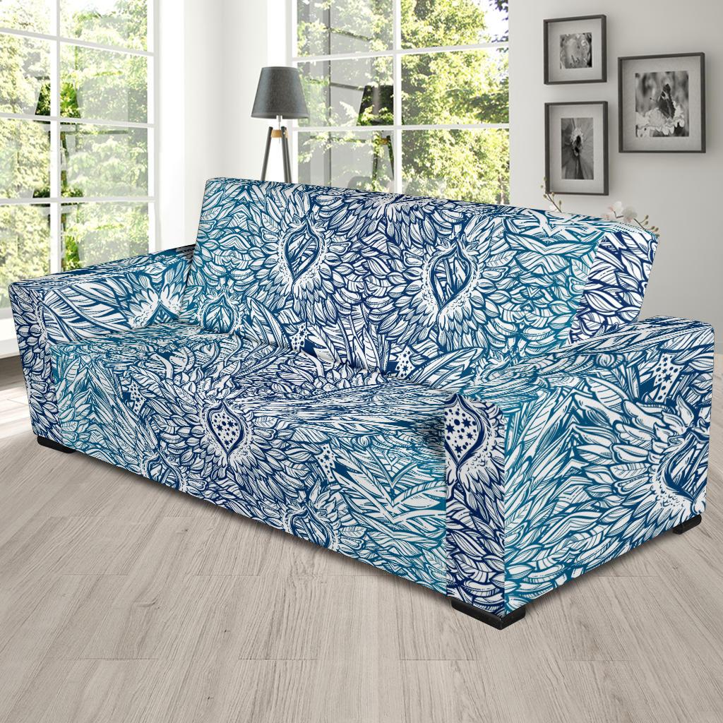 Angel Wings Boho Design Themed Print Sofa Slipcover-JTAMIGO.COM