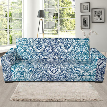 Angel Wings Boho Design Themed Print Sofa Slipcover-JTAMIGO.COM