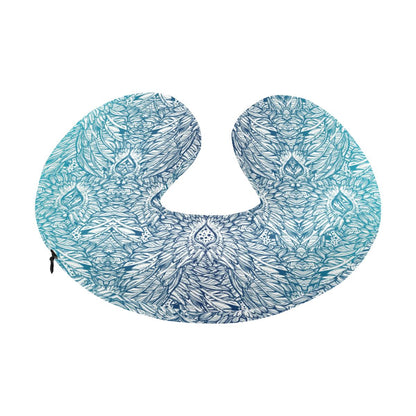 Angel Wings Boho Design Themed Print U-Shaped Travel Neck Pillow-JTAMIGO.COM