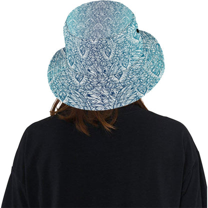 Angel Wings Boho Design Themed Print Unisex Bucket Hat