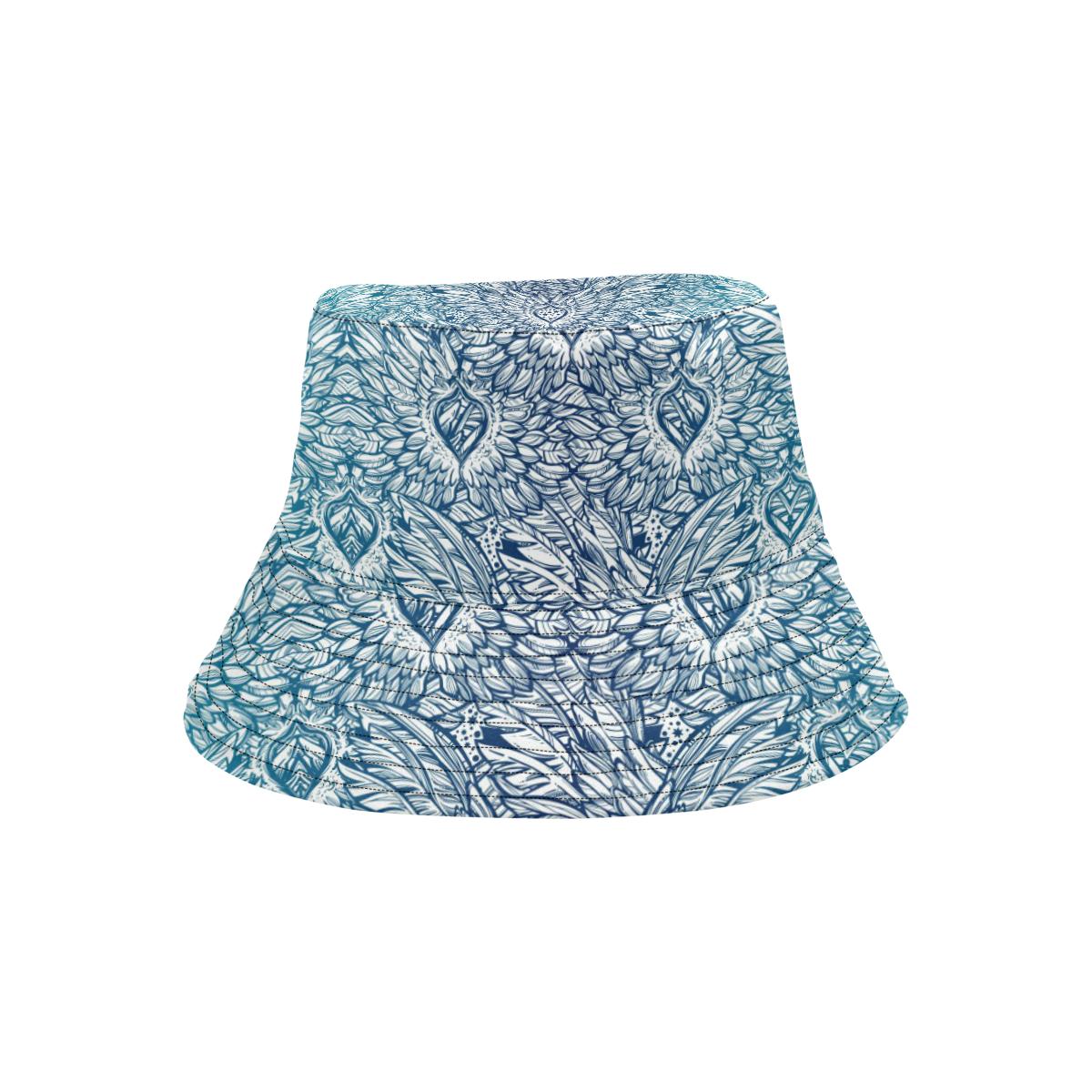 Angel Wings Boho Design Themed Print Unisex Bucket Hat