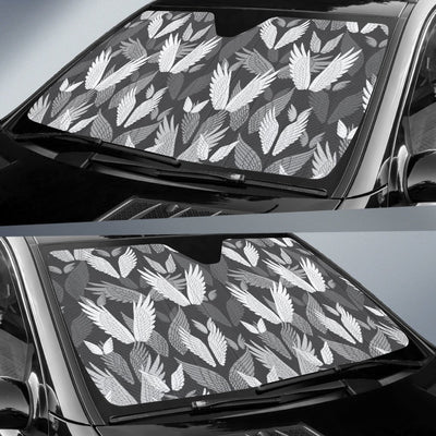 Angel Wings Pattern Design Themed Print Car Sun Shade For Windshield