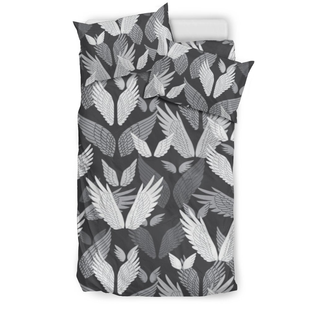 Angel Wings Pattern Design Themed Print Duvet Cover Bedding Set