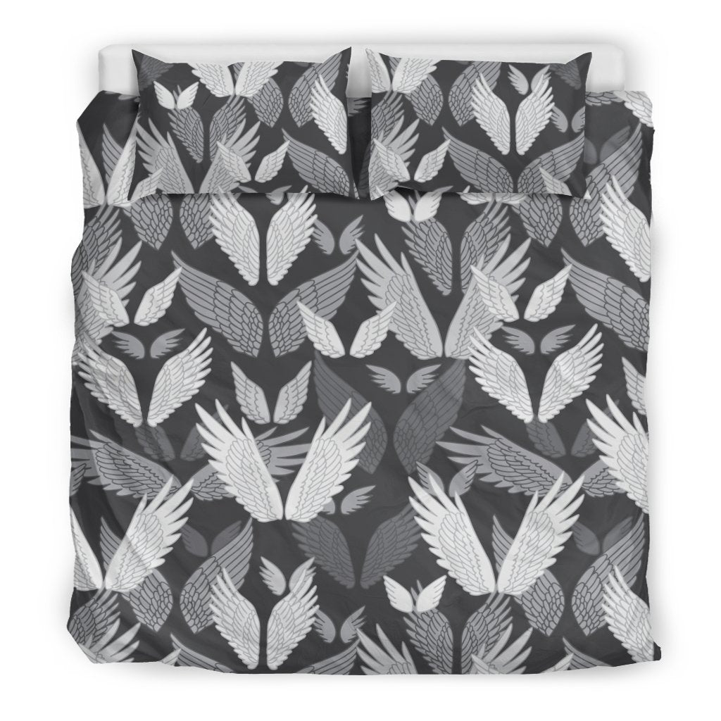 Angel Wings Pattern Design Themed Print Duvet Cover Bedding Set