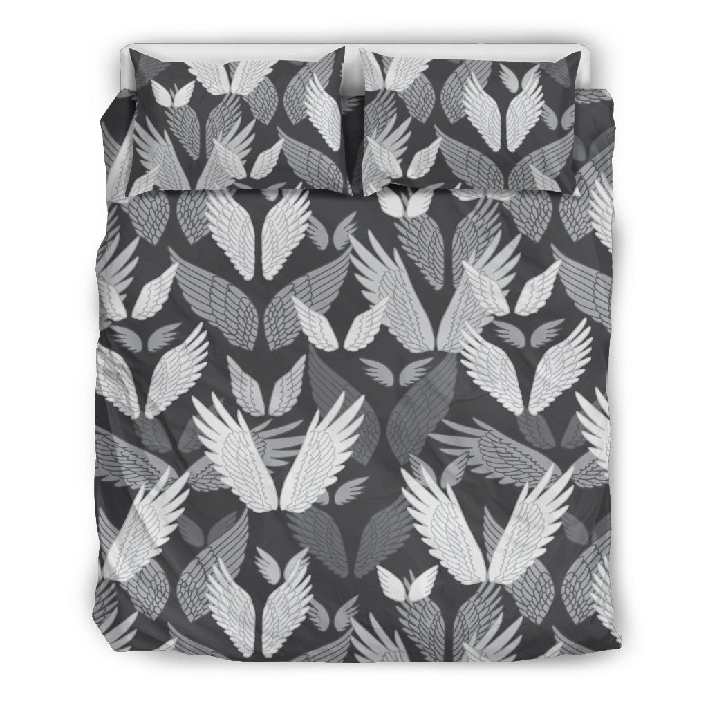 Angel Wings Pattern Design Themed Print Duvet Cover Bedding Set