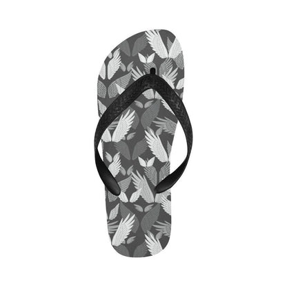 Angel Wings Pattern Design Themed Print Flip Flops-JTAMIGO.COM