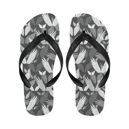 Angel Wings Pattern Design Themed Print Flip Flops-JTAMIGO.COM