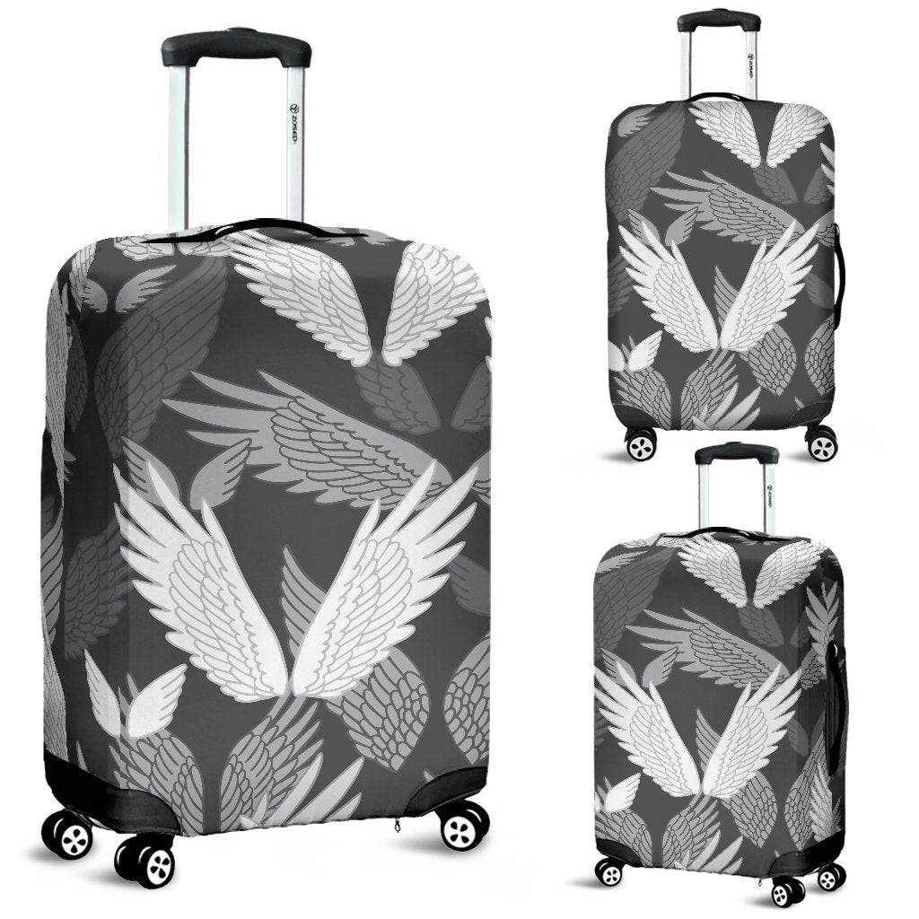 Angel Wings Pattern Design Themed Print Luggage Cover Protector
