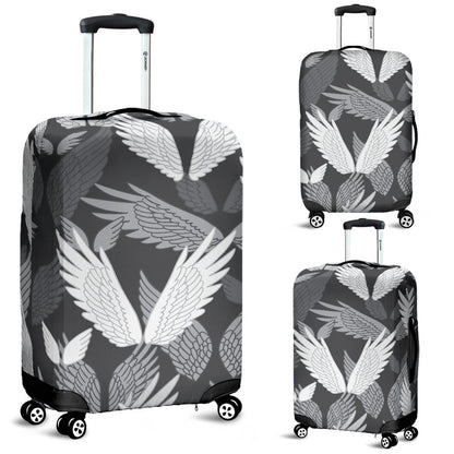Angel Wings Pattern Design Themed Print Luggage Cover Protector