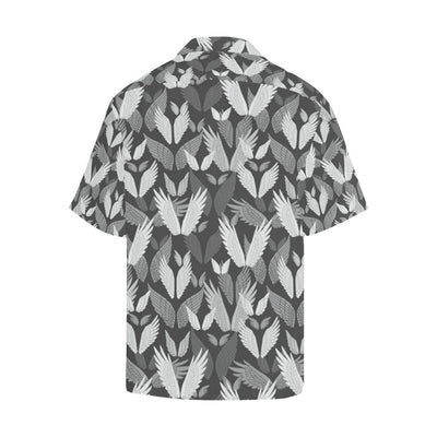 Angel Wings Pattern Design Themed Print Men Aloha Hawaiian Shirt