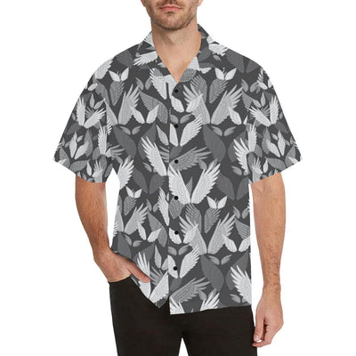 Angel Wings Pattern Design Themed Print Men Aloha Hawaiian Shirt