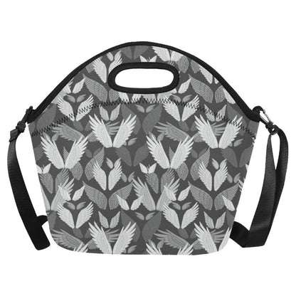 Angel Wings Pattern Design Themed Print Neoprene Lunch Bag (Model 1669)(Large)-JTAMIGO.COM