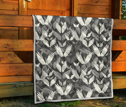 Angel Wings Pattern Design Themed Print Premium Quilt-JTAMIGO.COM