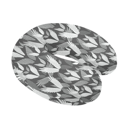 Angel Wings Pattern Design Themed Print U-Shaped Travel Neck Pillow-JTAMIGO.COM