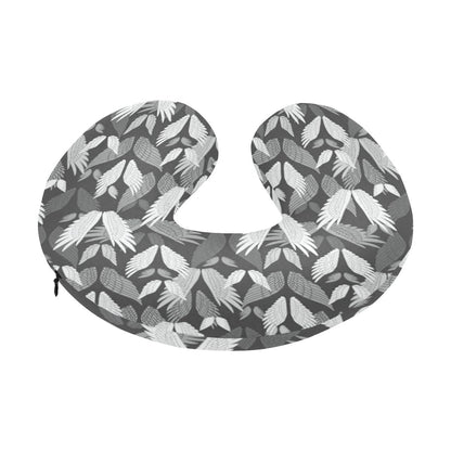 Angel Wings Pattern Design Themed Print U-Shaped Travel Neck Pillow-JTAMIGO.COM
