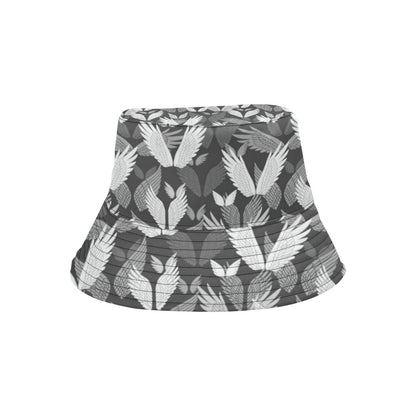 Angel Wings Pattern Design Themed Print Unisex Bucket Hat