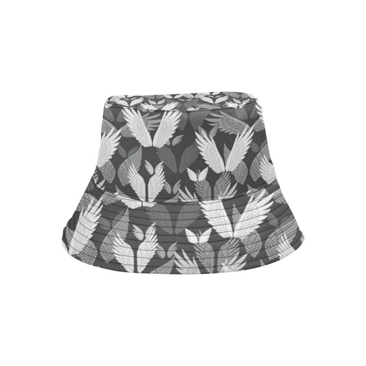 Angel Wings Pattern Design Themed Print Unisex Bucket Hat