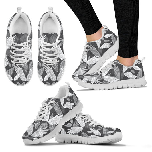 Angel Wings Pattern Design Themed Print Women Sneakers Shoes