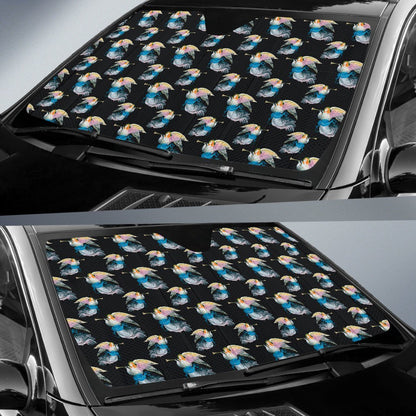 Angel with Wings Beautiful Design Print Car Sun Shade For Windshield
