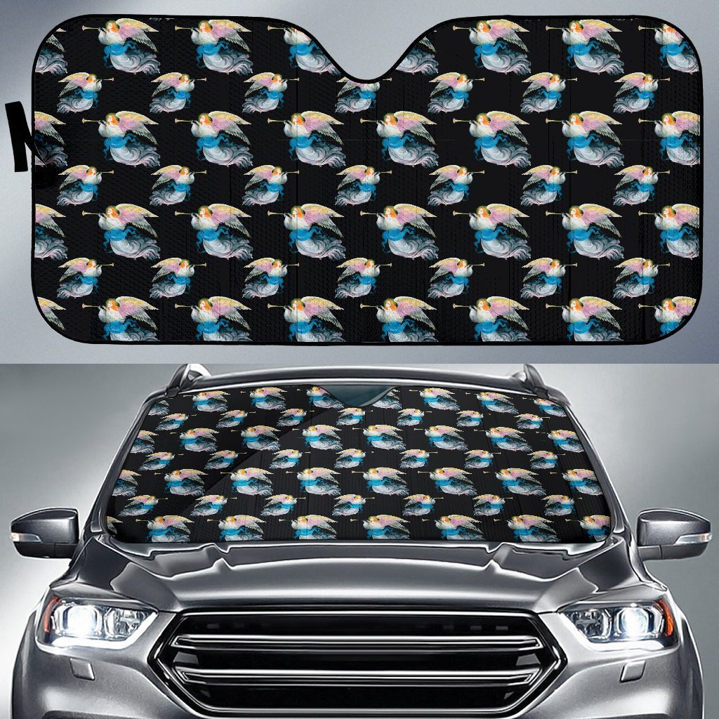 Angel with Wings Beautiful Design Print Car Sun Shade For Windshield
