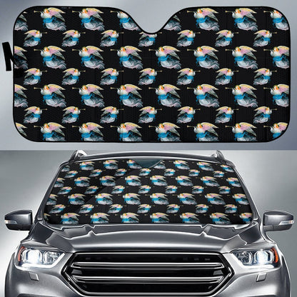 Angel with Wings Beautiful Design Print Car Sun Shade For Windshield